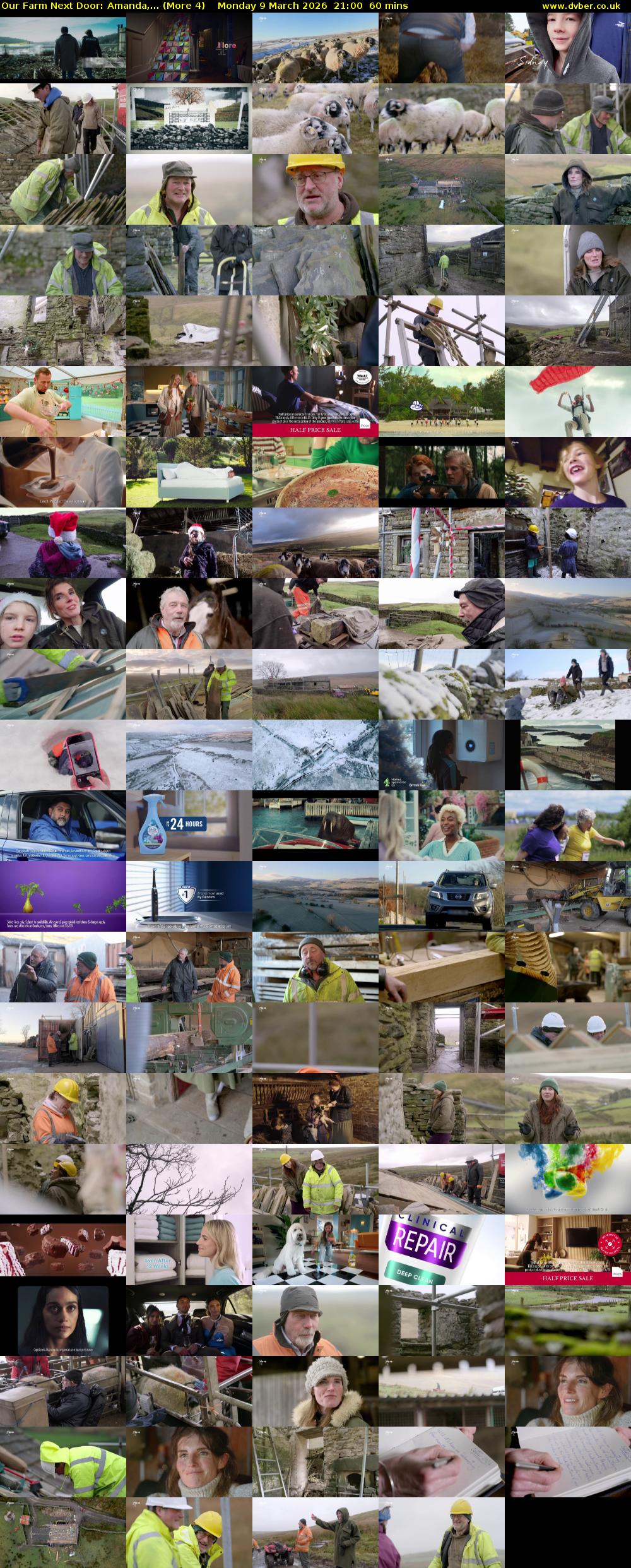 Our Farm Next Door: Amanda,... (More 4) Monday 9 March 2026 21:00 - 22:00