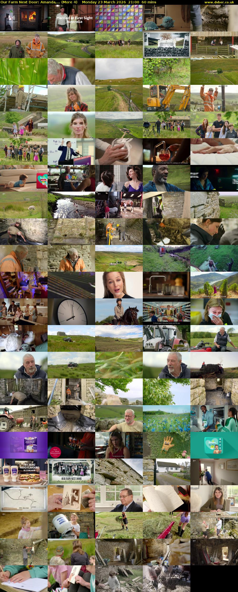 Our Farm Next Door: Amanda,... (More 4) Monday 23 March 2026 21:00 - 22:00