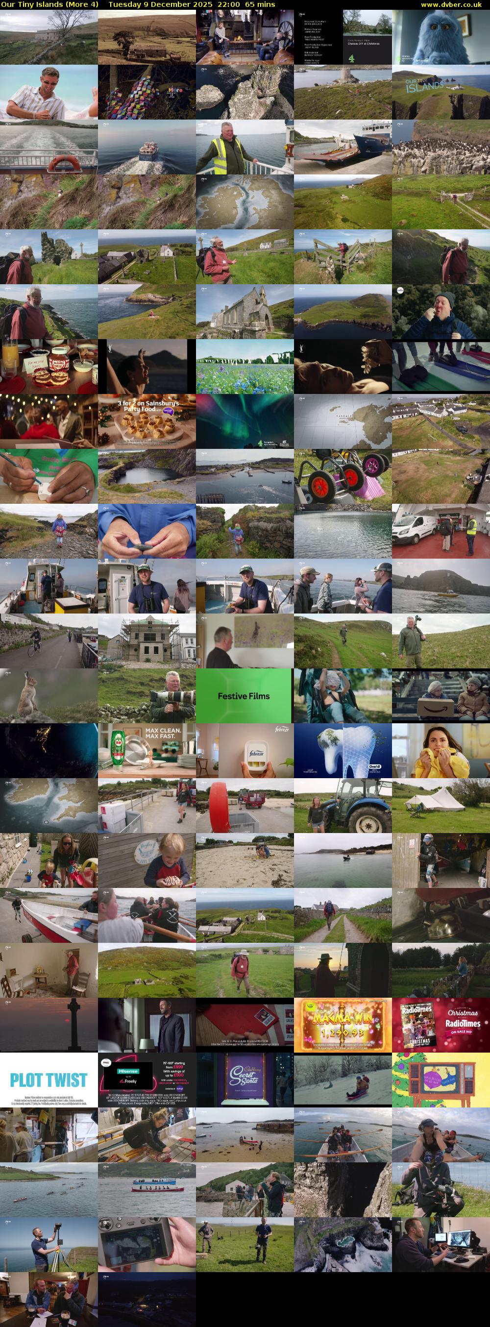 Our Tiny Islands (More 4) Tuesday 9 December 2025 22:00 - 23:05