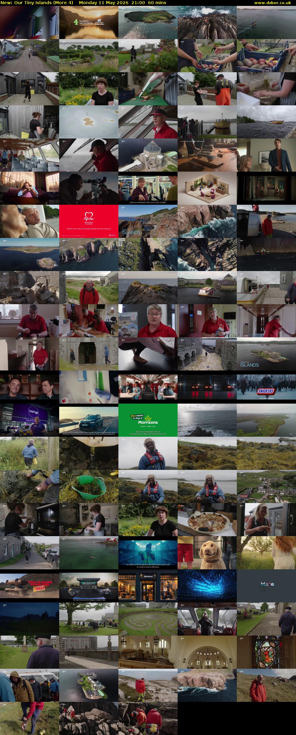 Our Tiny Islands (More 4) Monday 11 May 2026 21:00 - 22:00