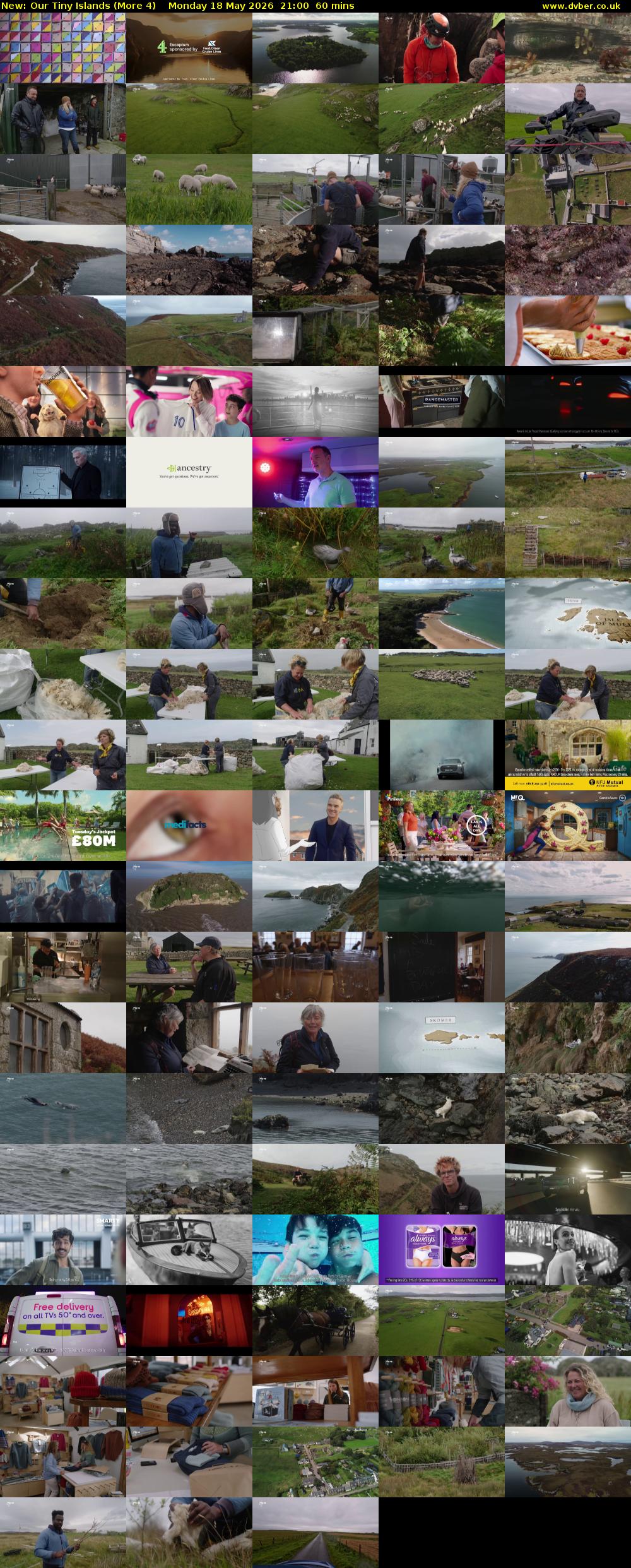 Our Tiny Islands (More 4) Monday 18 May 2026 21:00 - 22:00