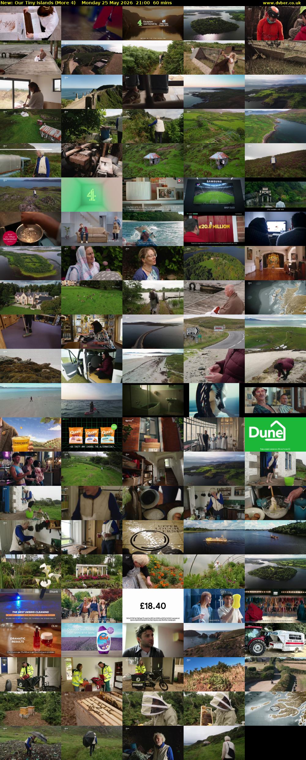 Our Tiny Islands (More 4) Monday 25 May 2026 21:00 - 22:00