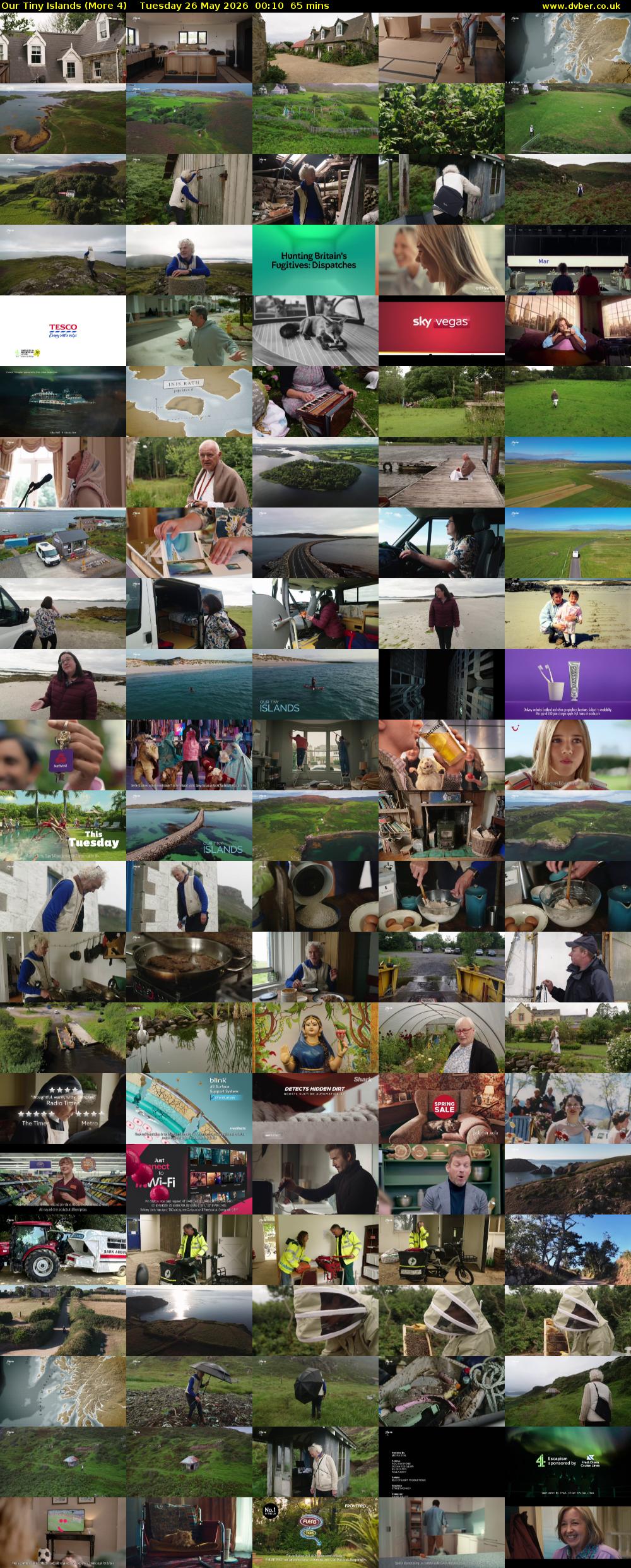 Our Tiny Islands (More 4) Tuesday 26 May 2026 00:10 - 01:15
