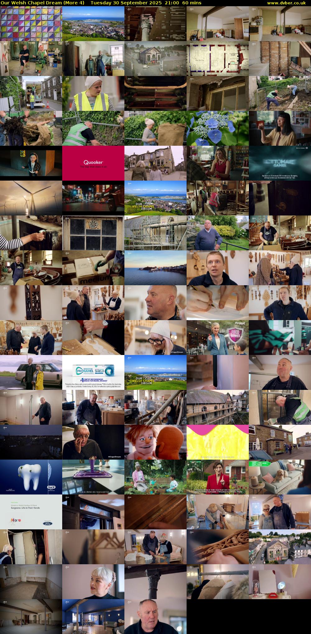 Our Welsh Chapel Dream (More 4) Tuesday 30 September 2025 21:00 - 22:00