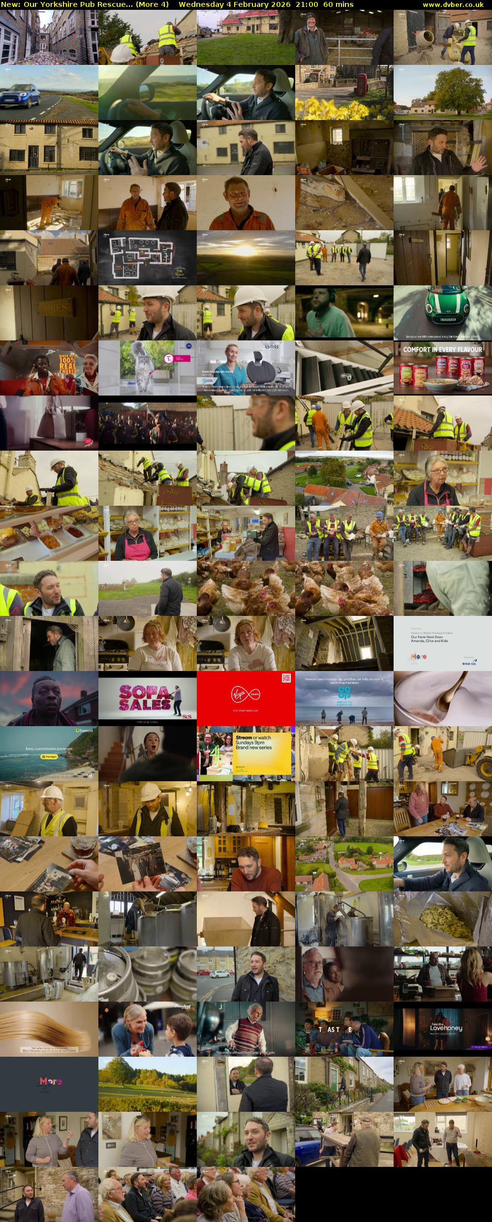 Our Yorkshire Pub Rescue... (More 4) Wednesday 4 February 2026 21:00 - 22:00