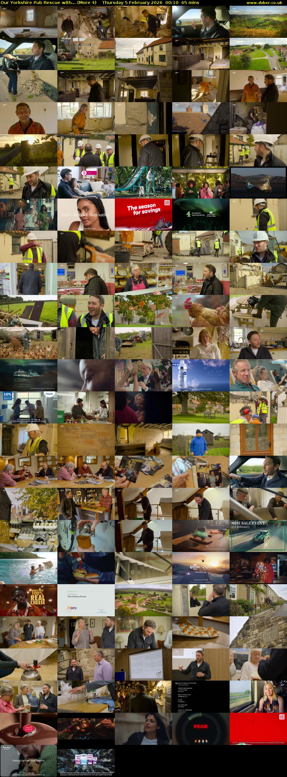 Our Yorkshire Pub Rescue with... (More 4) Thursday 5 February 2026 00:10 - 01:15