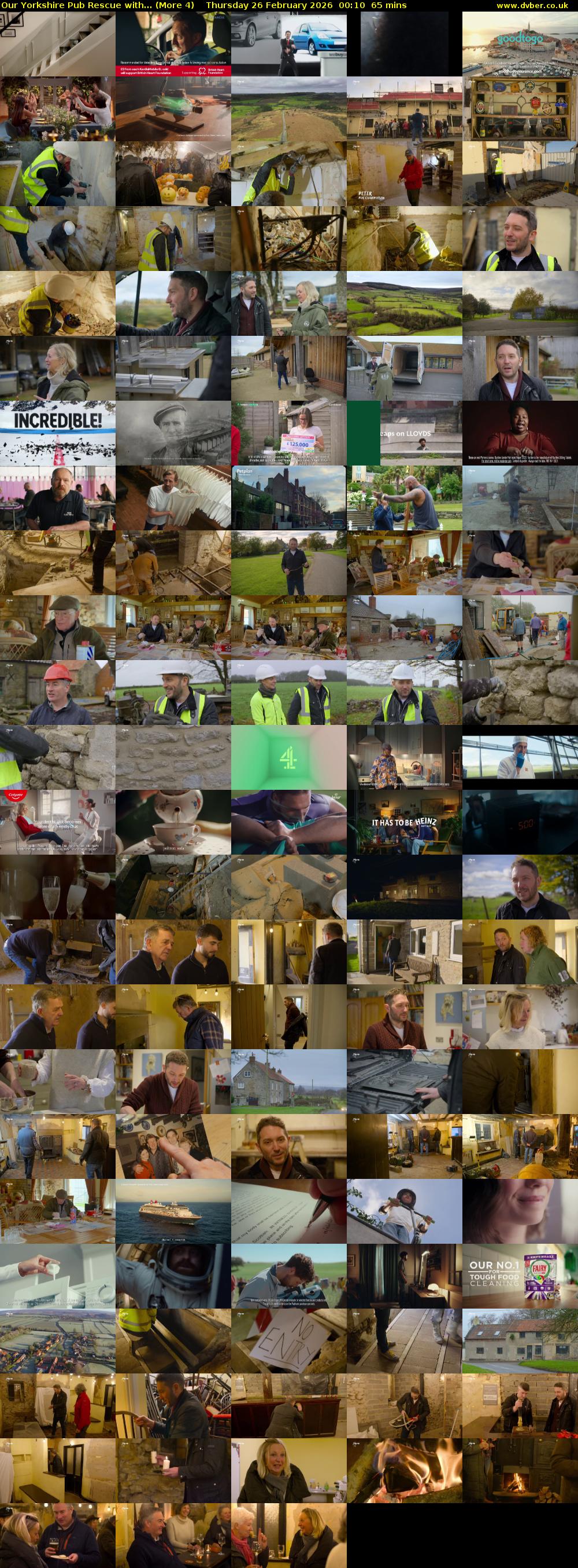 Our Yorkshire Pub Rescue with... (More 4) Thursday 26 February 2026 00:10 - 01:15