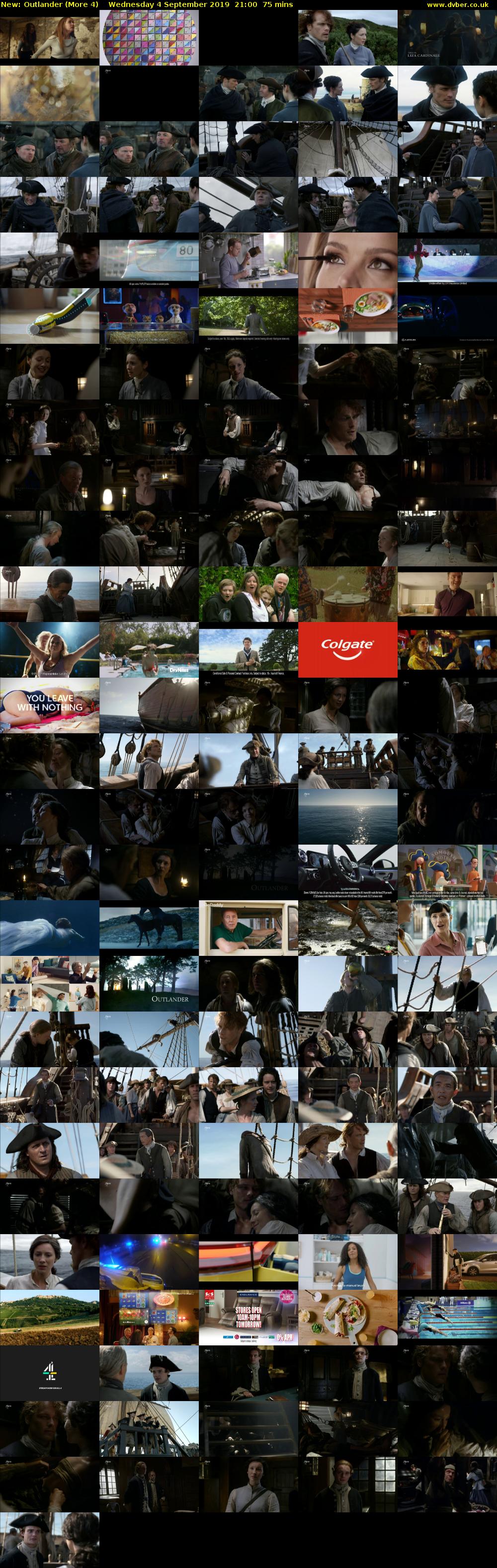 Outlander (More 4) Wednesday 4 September 2019 21:00 - 22:15