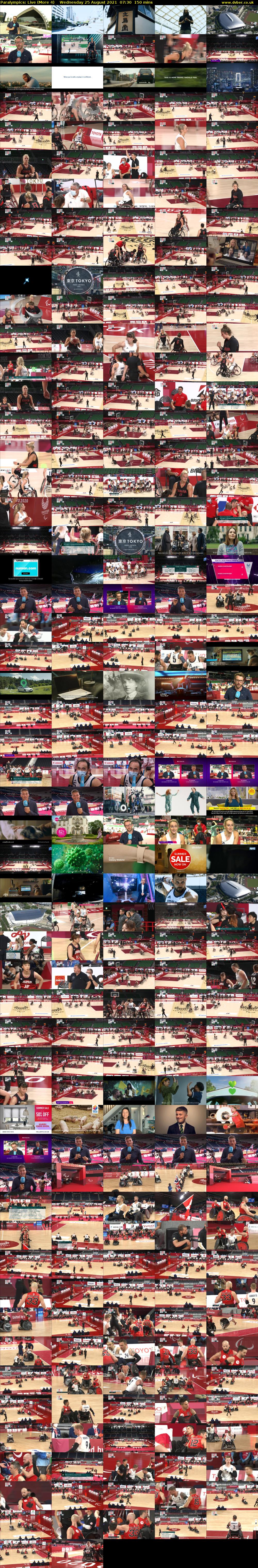 Paralympics: Live (More 4) Wednesday 25 August 2021 07:30 - 10:00