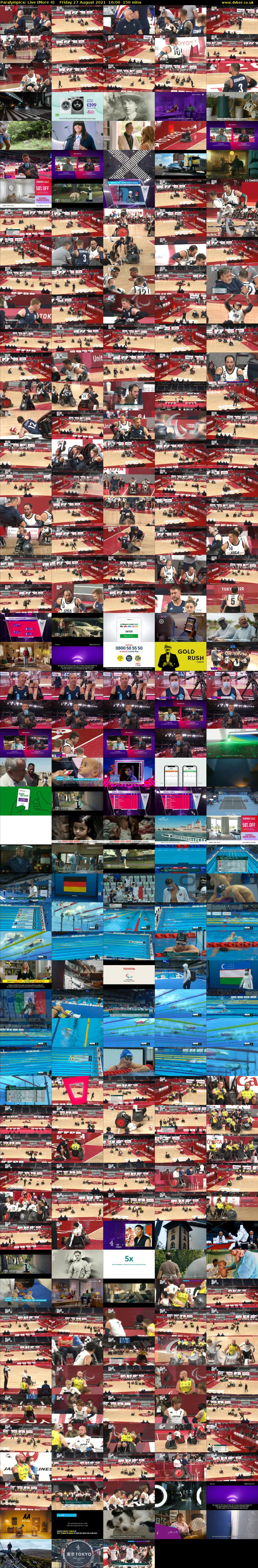 Paralympics: Live (More 4) Friday 27 August 2021 10:00 - 12:30