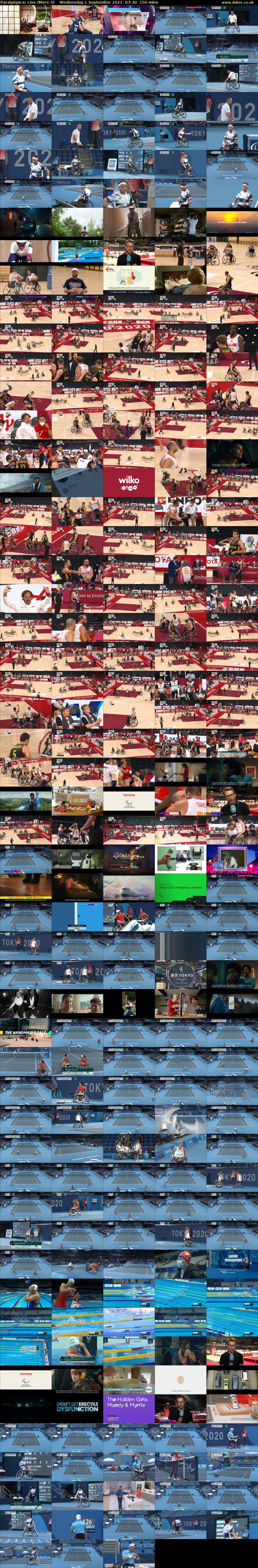 Paralympics: Live (More 4) Wednesday 1 September 2021 07:30 - 10:00