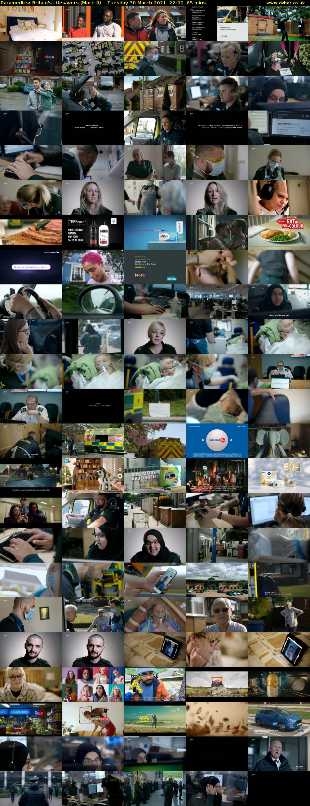 Paramedics: Britain's Lifesavers (More 4) Tuesday 30 March 2021 22:00 - 23:05