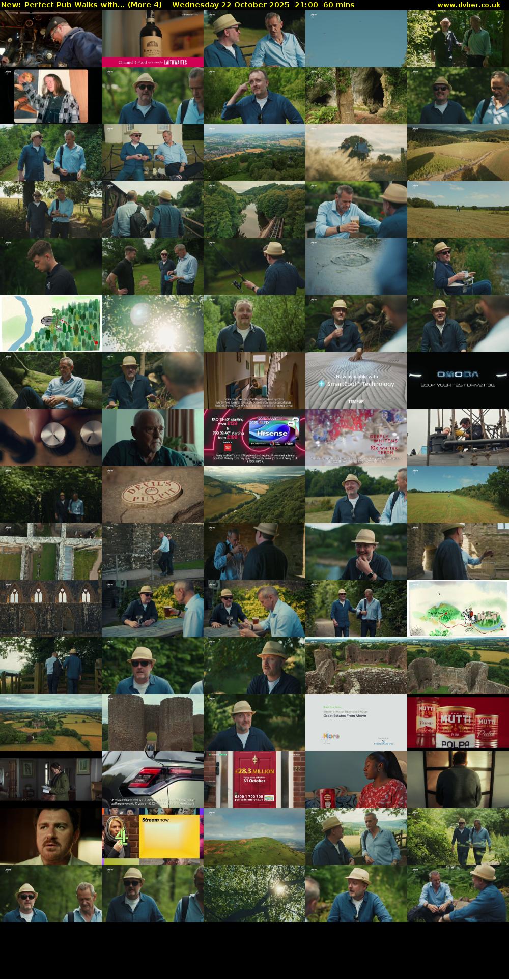 Perfect Pub Walks with... (More 4) Wednesday 22 October 2025 21:00 - 22:00