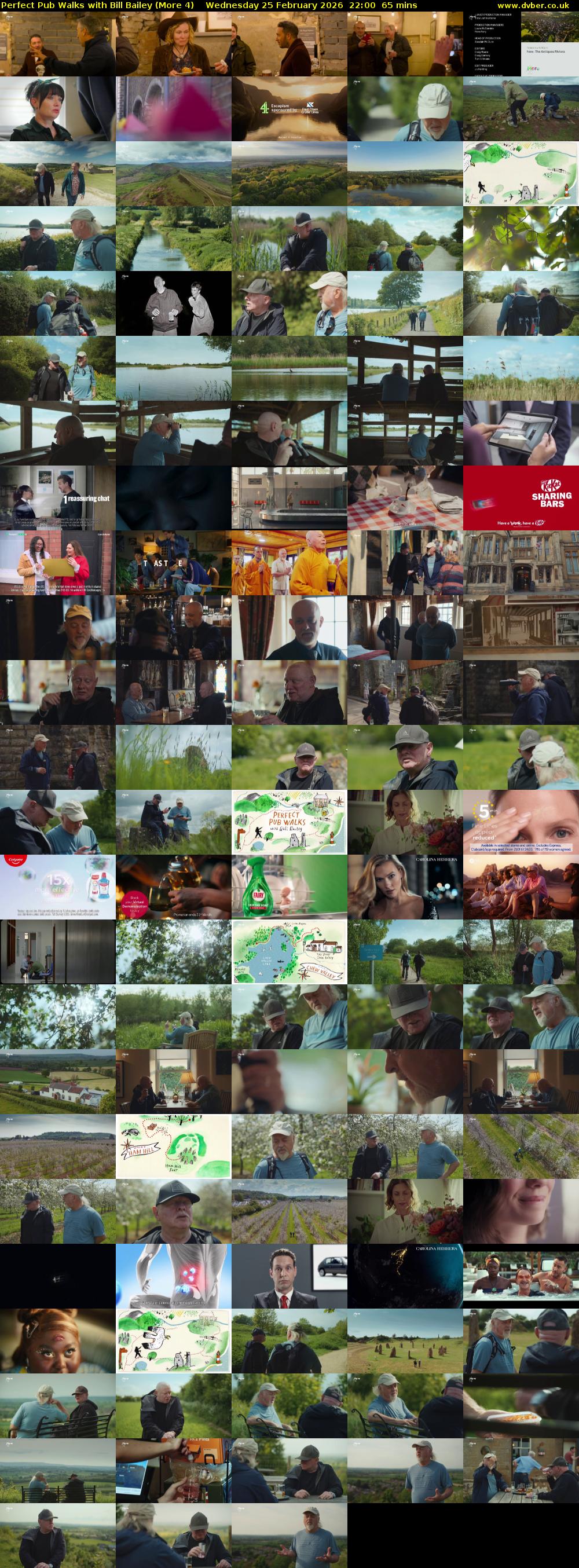 Perfect Pub Walks with Bill Bailey (More 4) Wednesday 25 February 2026 22:00 - 23:05