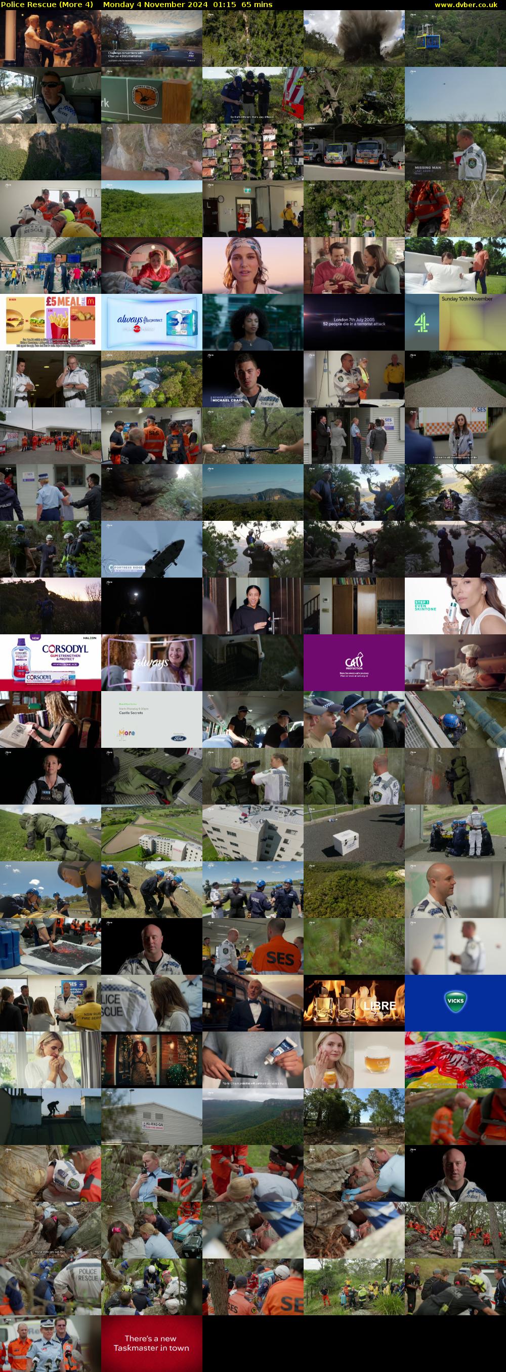 Police Rescue (More 4) Monday 4 November 2024 01:15 - 02:20