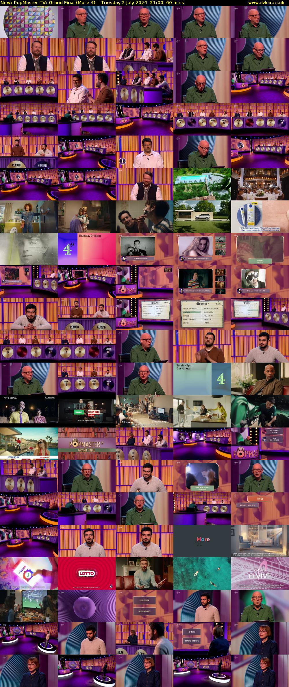 PopMaster TV: Grand Final (More 4) Tuesday 2 July 2024 21:00 - 22:00