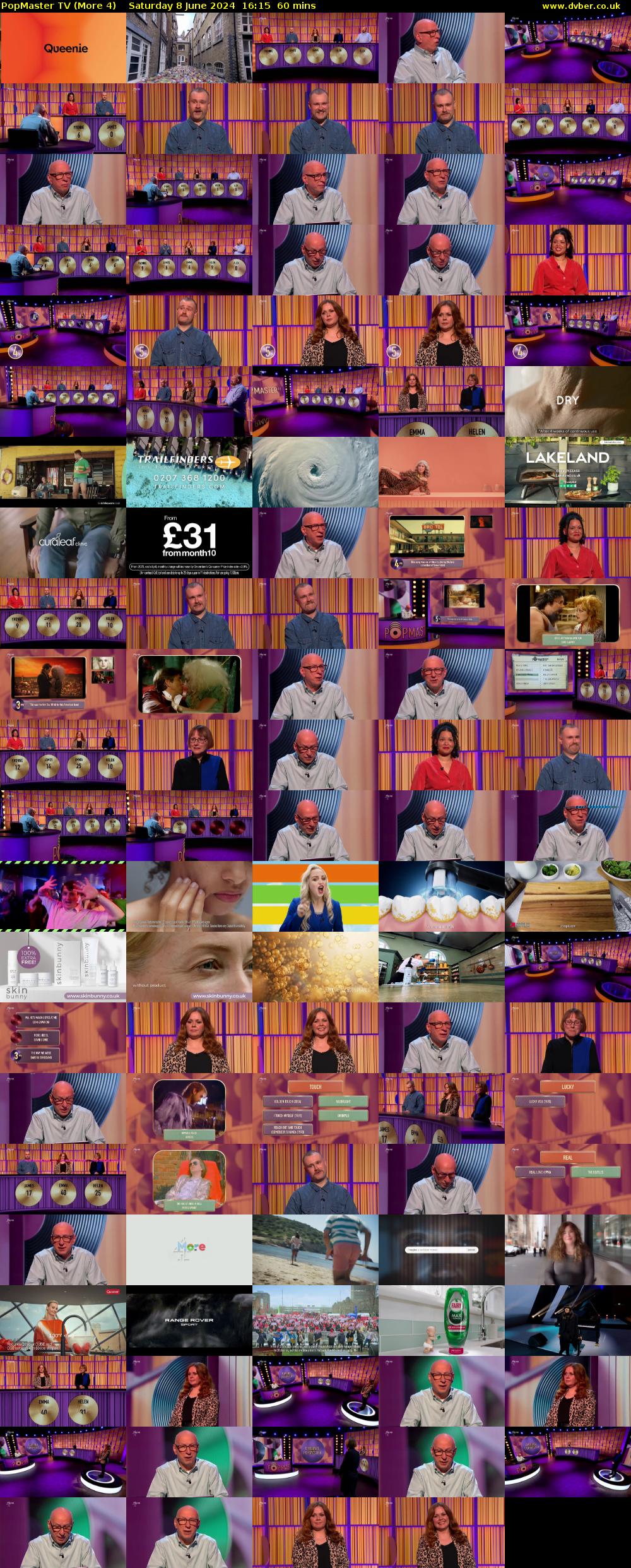 PopMaster TV (More 4) Saturday 8 June 2024 16:15 - 17:15