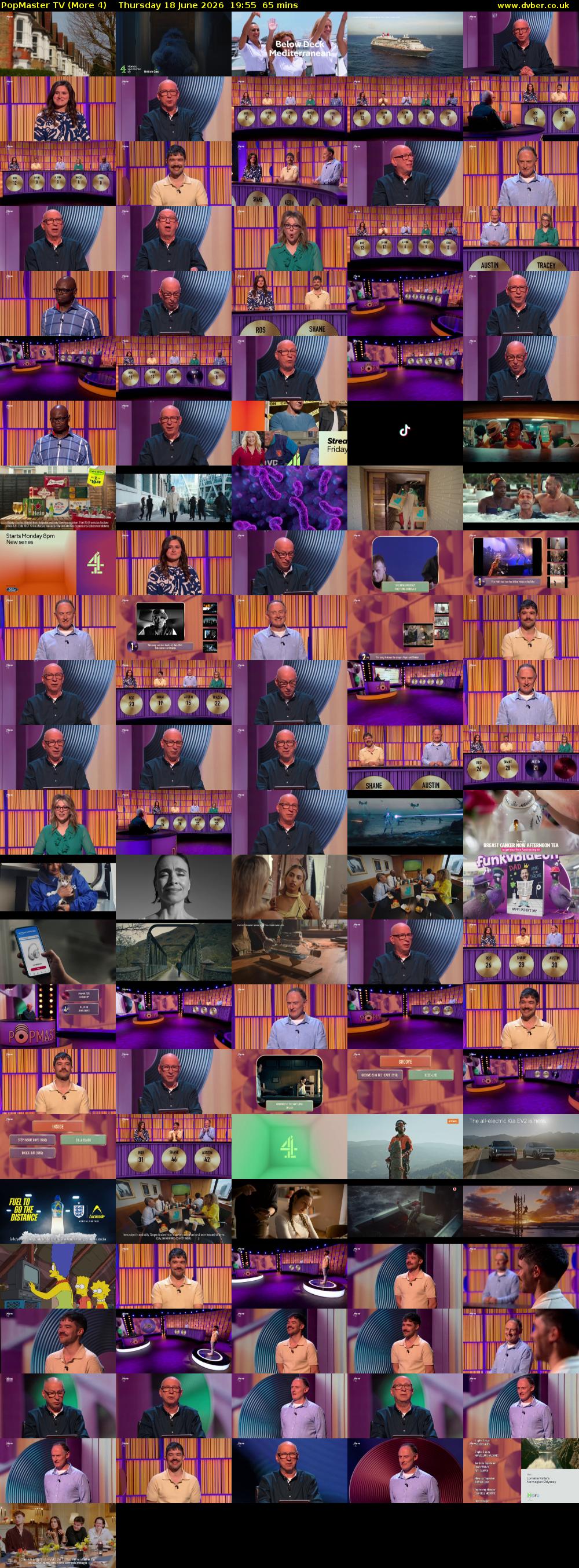 PopMaster TV (More 4) Thursday 18 June 2026 19:55 - 21:00