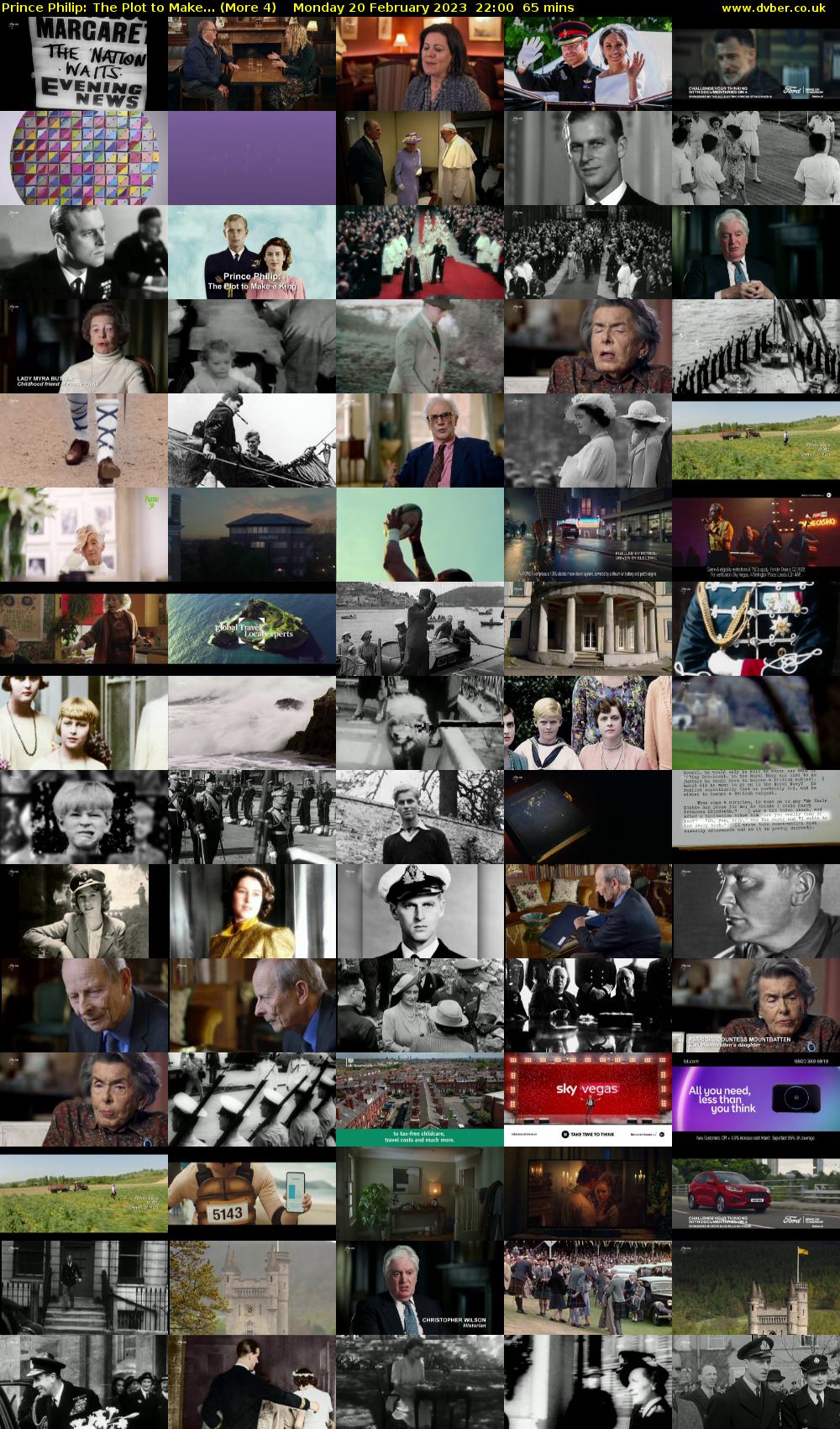 Prince Philip: The Plot to Make... (More 4) Monday 20 February 2023 22:00 - 23:05