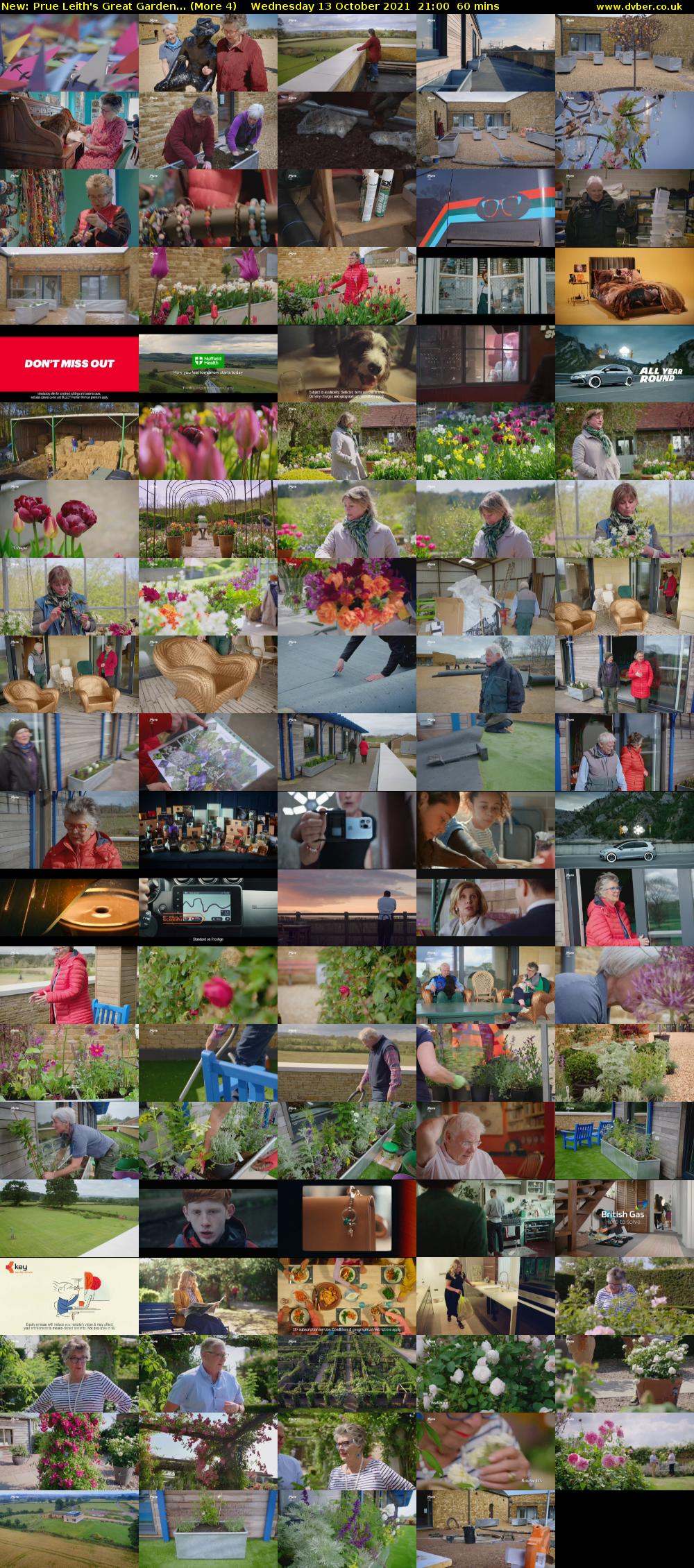 Prue Leith's Great Garden... (More 4) Wednesday 13 October 2021 21:00 - 22:00