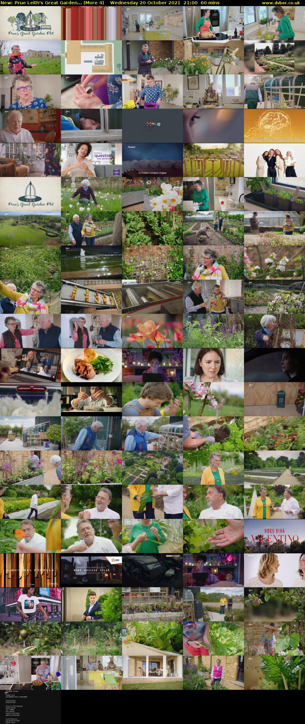 Prue Leith's Great Garden... (More 4) Wednesday 20 October 2021 21:00 - 22:00