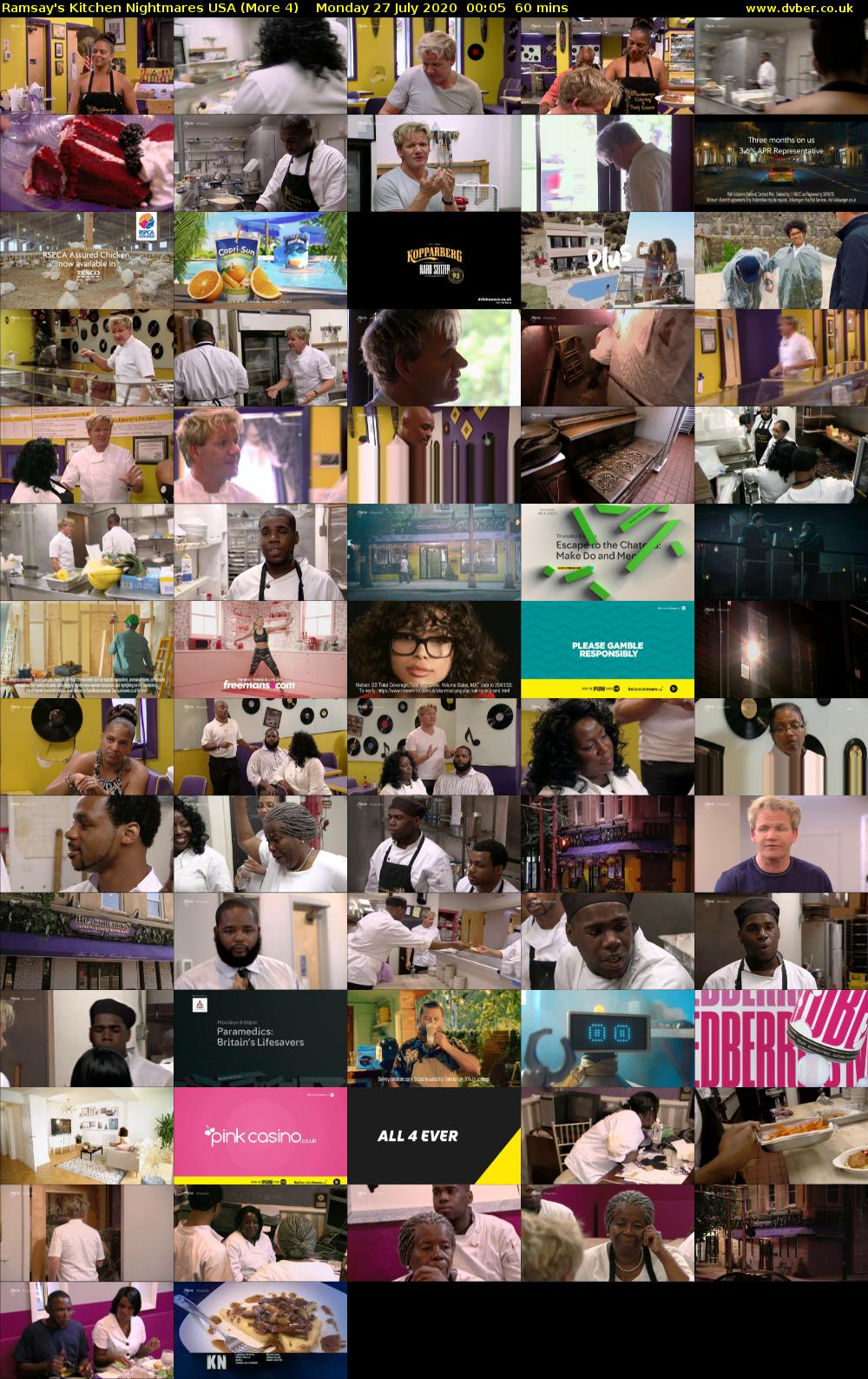 Ramsay's Kitchen Nightmares USA (More 4) Monday 27 July 2020 00:05 - 01:05