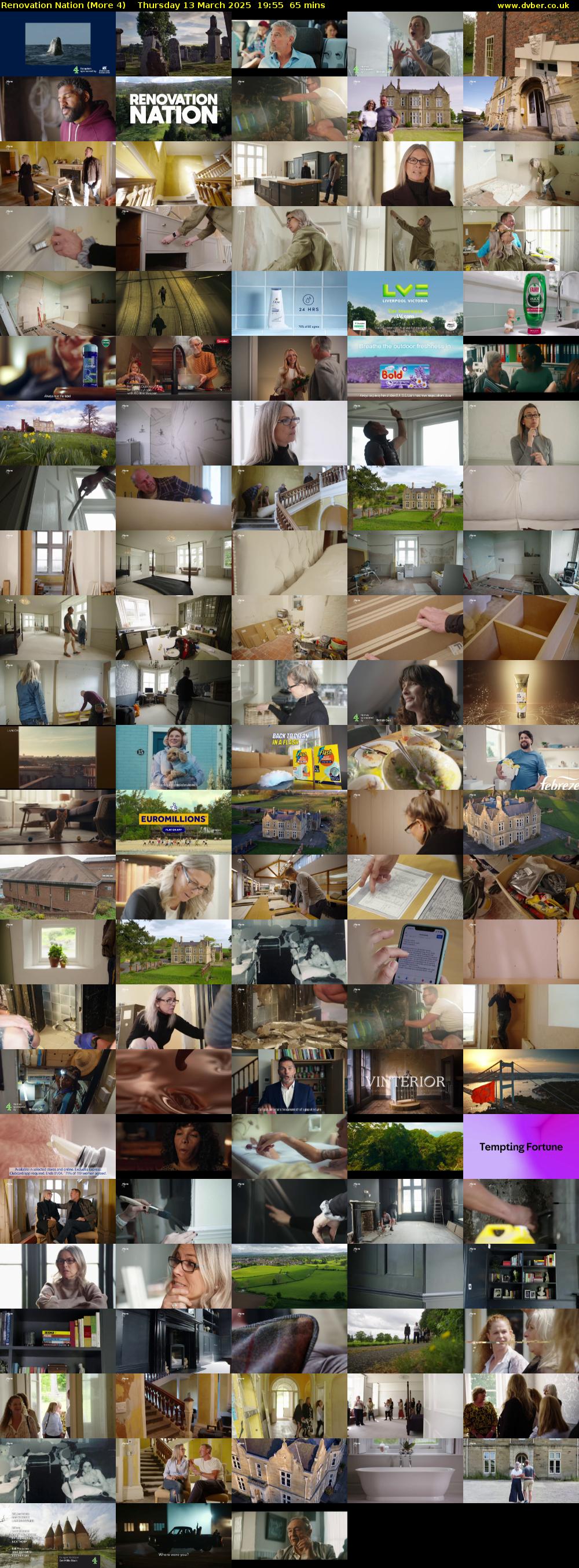Renovation Nation (More 4) Thursday 13 March 2025 19:55 - 21:00