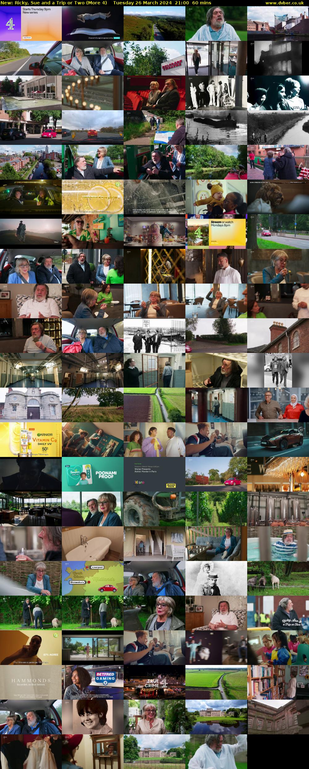 Ricky, Sue and a Trip or Two (More 4) Tuesday 26 March 2024 21:00 - 22:00