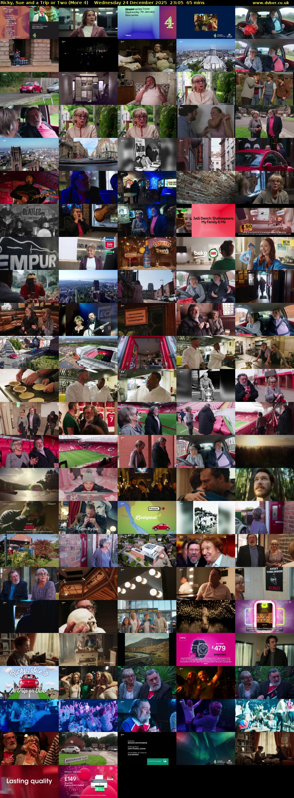 Ricky, Sue and a Trip or Two (More 4) Wednesday 24 December 2025 23:05 - 00:10