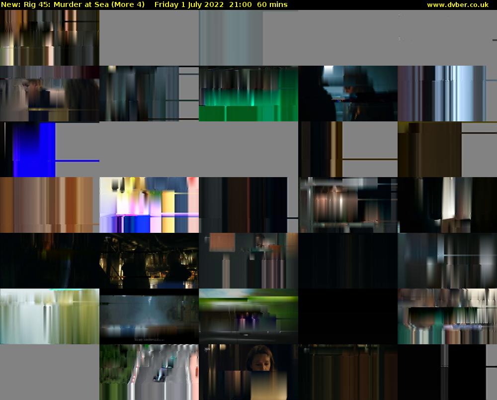 Rig 45: Murder at Sea (More 4) Friday 1 July 2022 21:00 - 22:00
