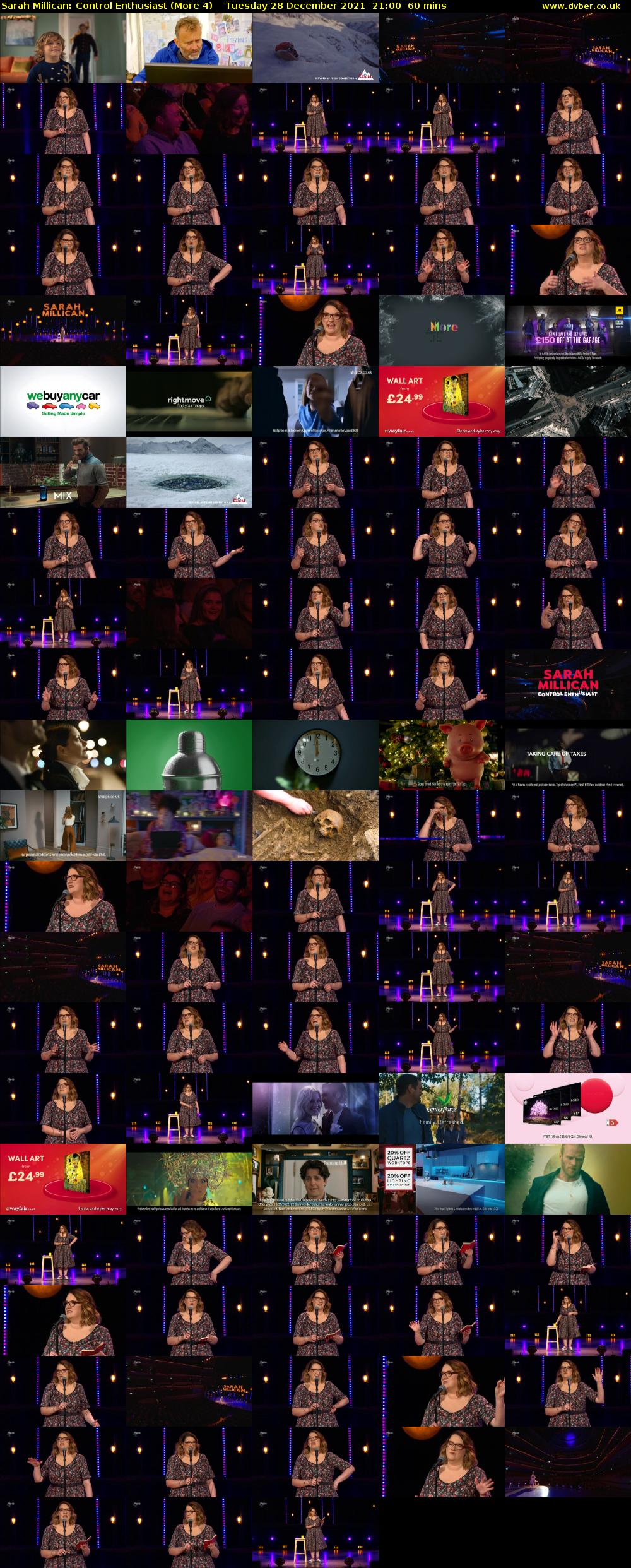 Sarah Millican: Control Enthusiast (More 4) Tuesday 28 December 2021 21:00 - 22:00