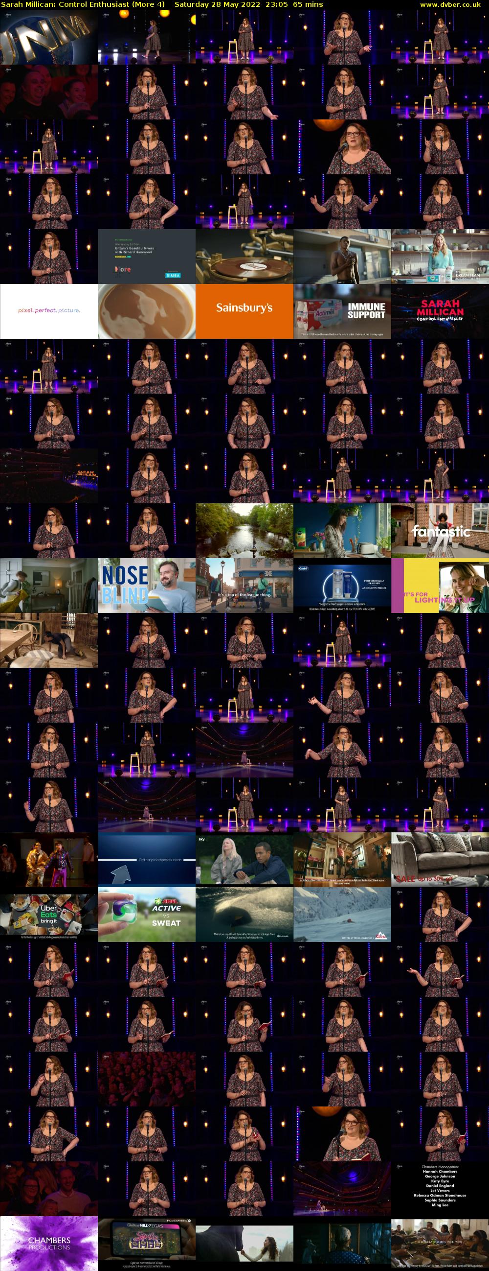 Sarah Millican: Control Enthusiast (More 4) Saturday 28 May 2022 23:05 - 00:10