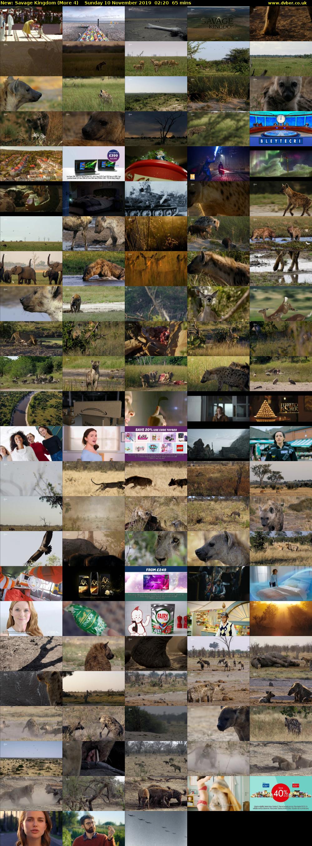 Savage Kingdom (More 4) Sunday 10 November 2019 02:20 - 03:25