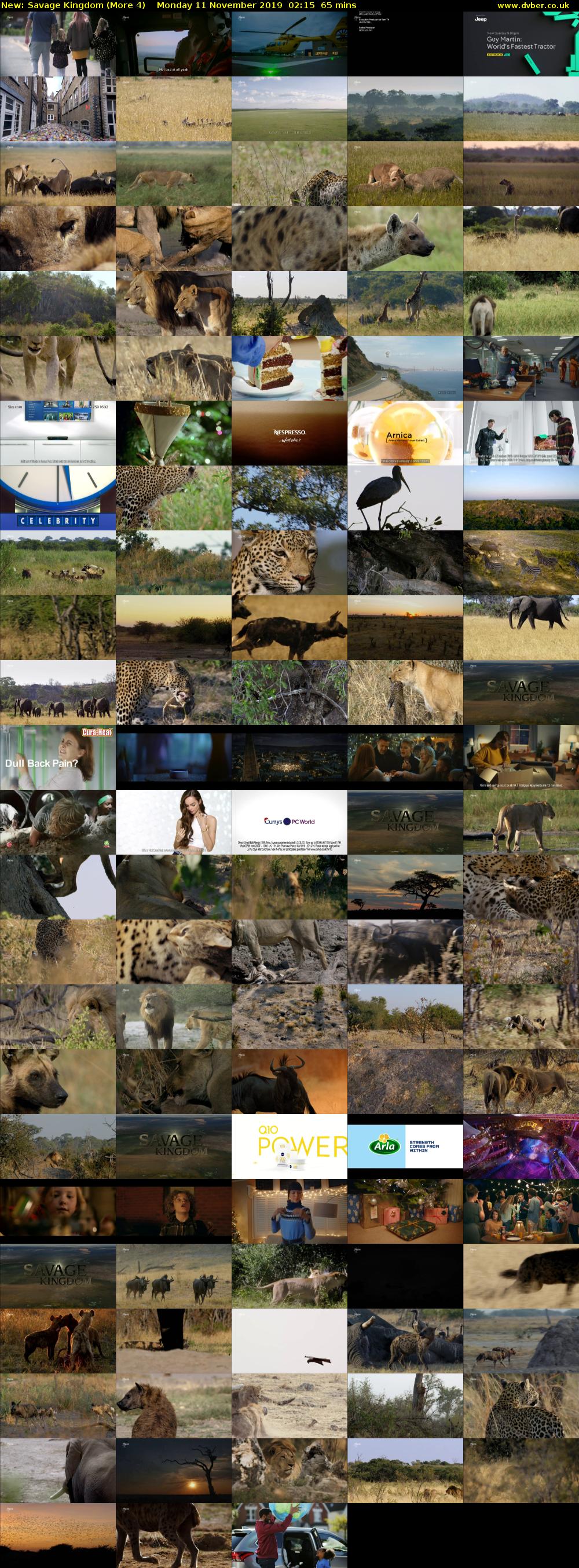Savage Kingdom (More 4) Monday 11 November 2019 02:15 - 03:20