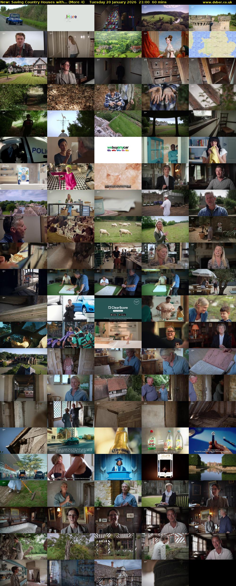 Saving Country Houses with... (More 4) Tuesday 20 January 2026 21:00 - 22:00