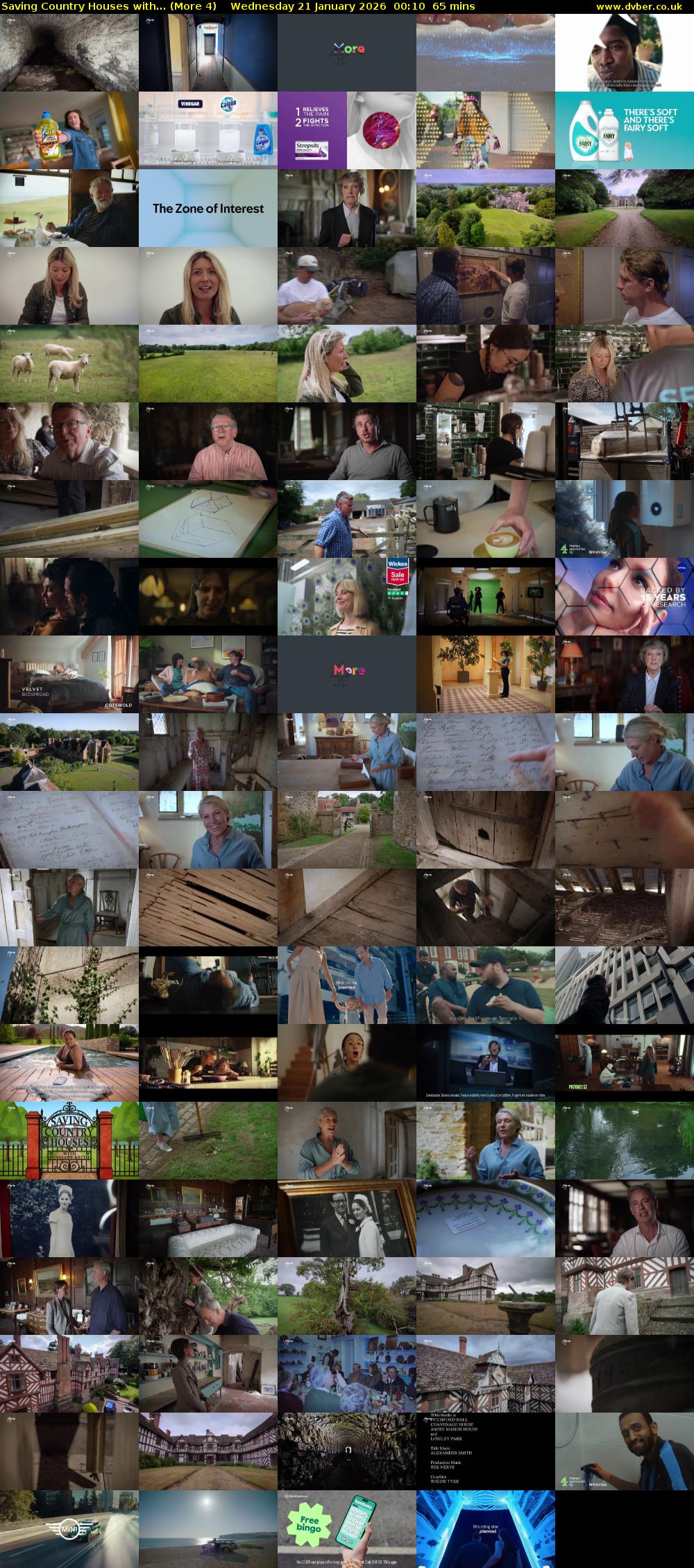 Saving Country Houses with... (More 4) Wednesday 21 January 2026 00:10 - 01:15