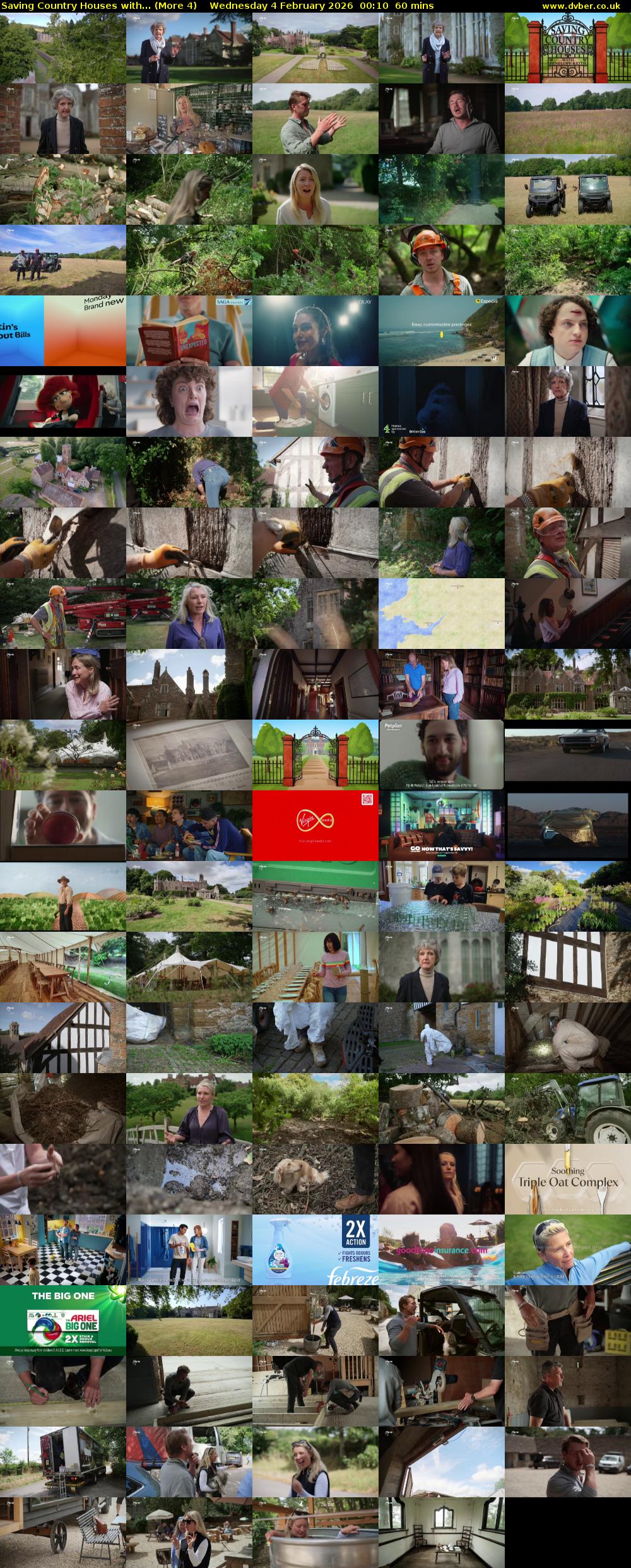 Saving Country Houses with... (More 4) Wednesday 4 February 2026 00:10 - 01:10