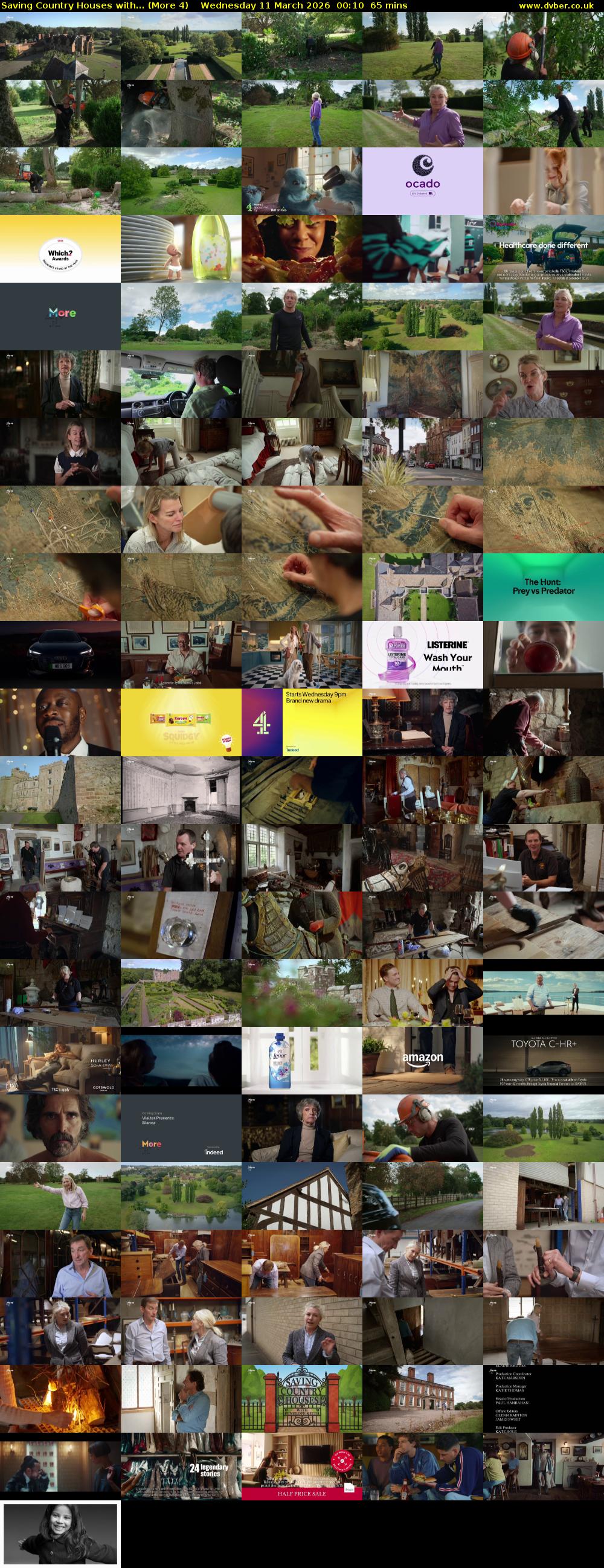 Saving Country Houses with... (More 4) Wednesday 11 March 2026 00:10 - 01:15