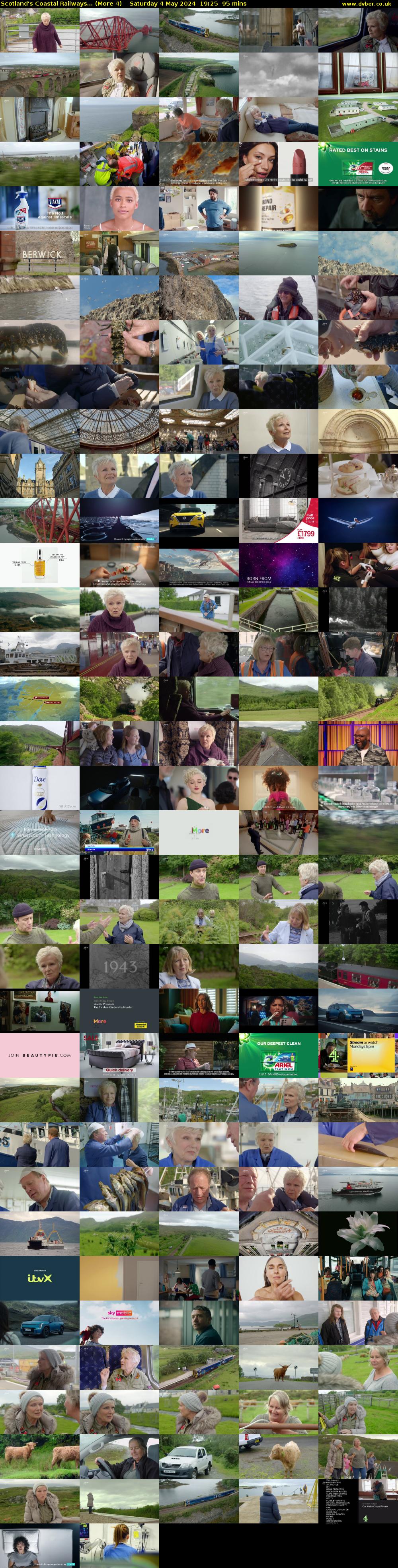 Scotland's Coastal Railways... (More 4) Saturday 4 May 2024 19:25 - 21:00