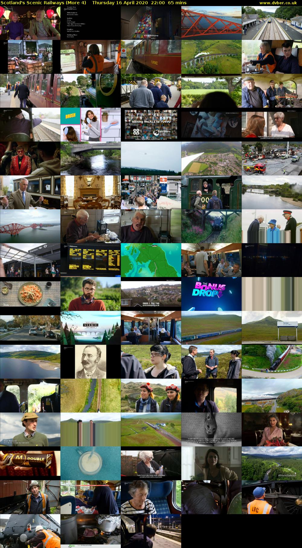 Scotland's Scenic Railways (More 4) Thursday 16 April 2020 22:00 - 23:05