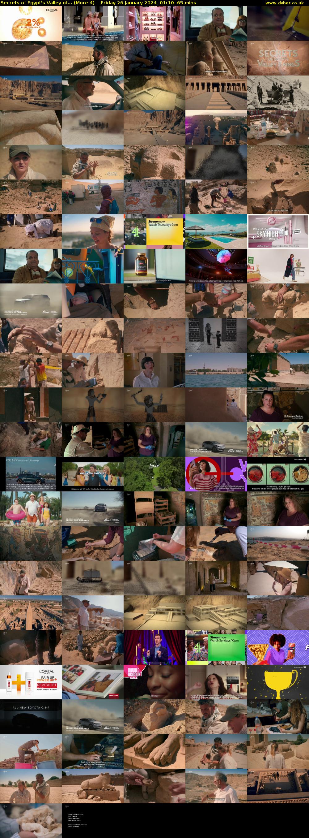 Secrets of Egypt's Valley of... (More 4) Friday 26 January 2024 01:10 - 02:15
