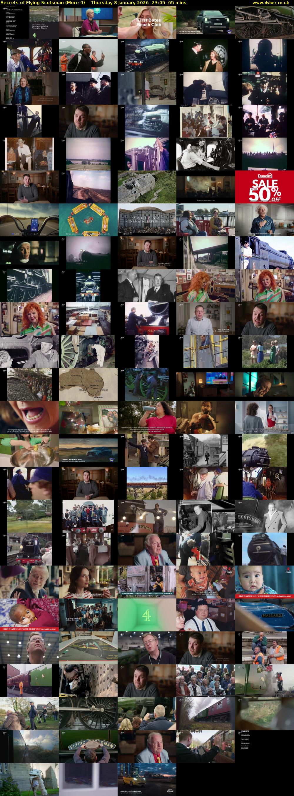 Secrets of Flying Scotsman (More 4) Thursday 8 January 2026 23:05 - 00:10