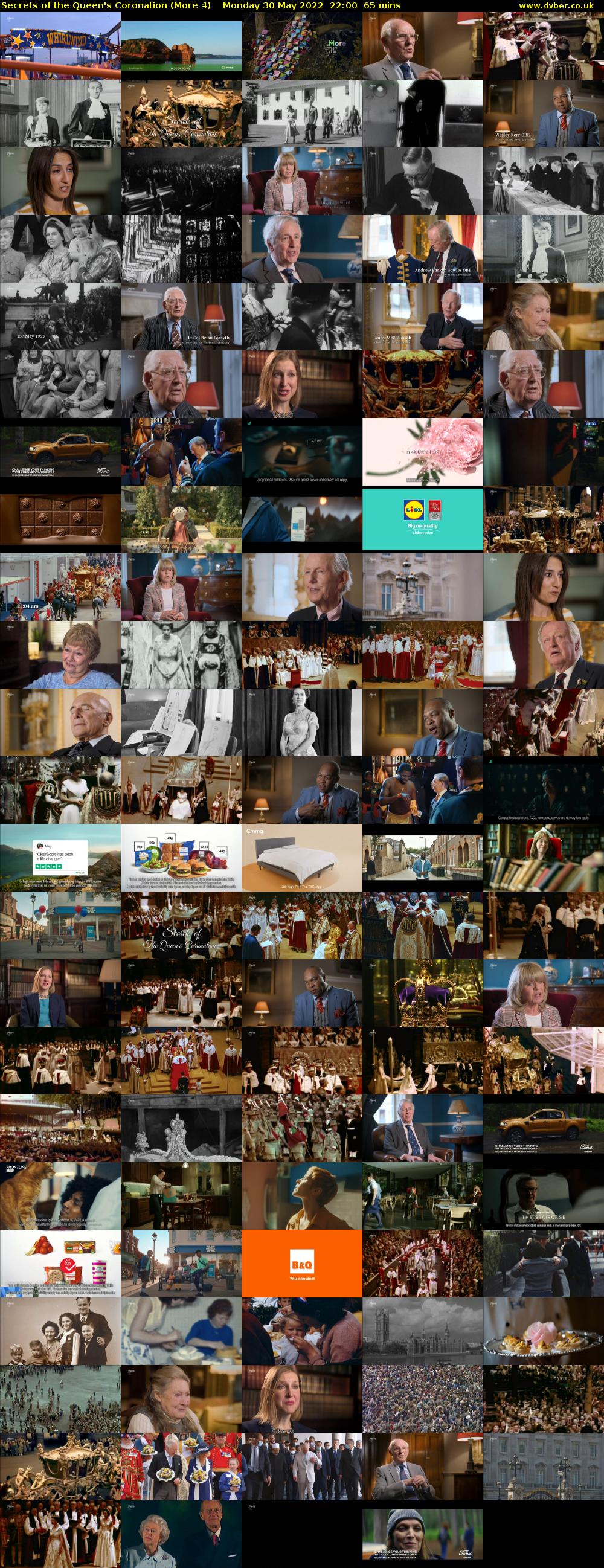 Secrets of the Queen's Coronation (More 4) Monday 30 May 2022 22:00 - 23:05