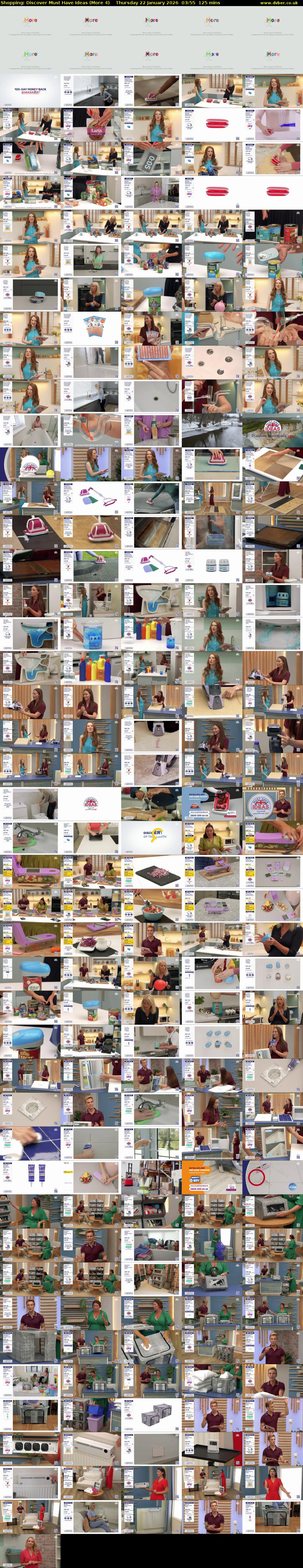 Shopping: Discover Must Have Ideas (More 4) Thursday 22 January 2026 03:55 - 06:00