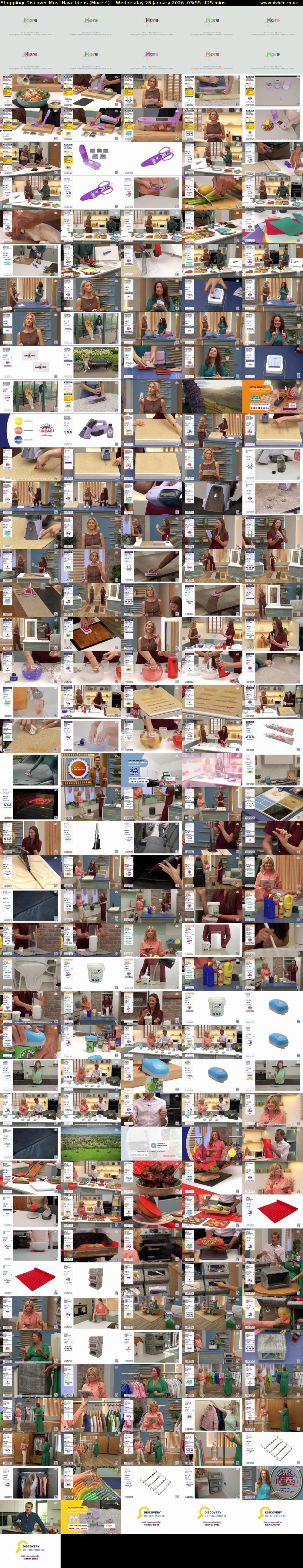 Shopping: Discover Must Have Ideas (More 4) Wednesday 28 January 2026 03:55 - 06:00