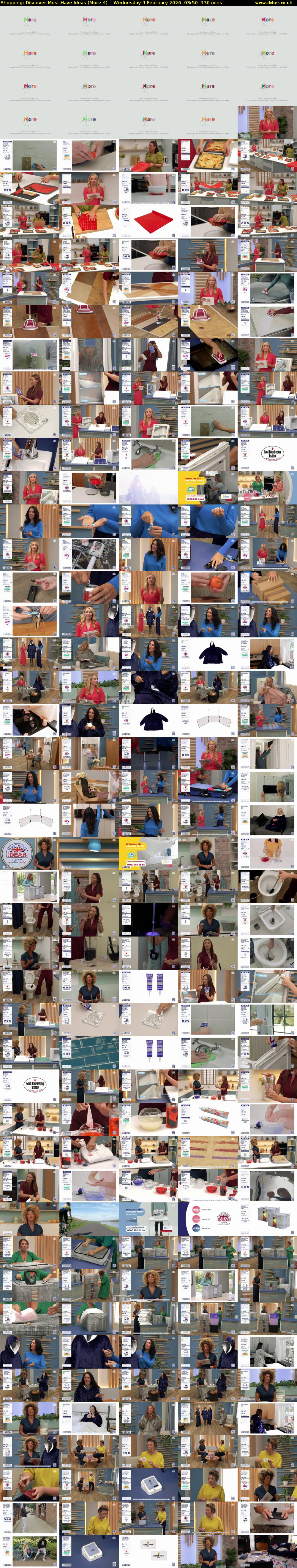 Shopping: Discover Must Have Ideas (More 4) Wednesday 4 February 2026 03:50 - 06:00