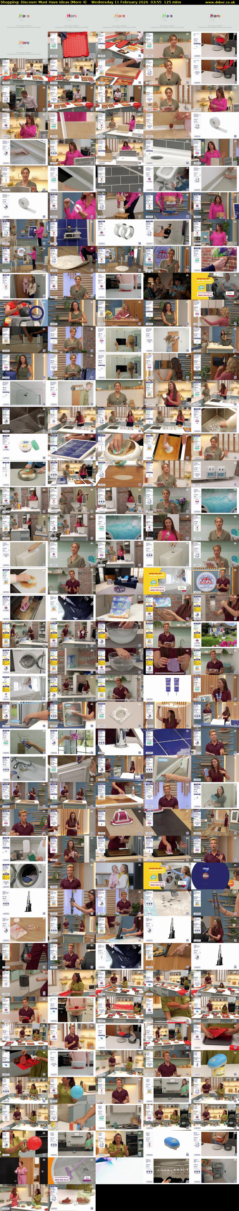 Shopping: Discover Must Have Ideas (More 4) Wednesday 11 February 2026 03:55 - 06:00