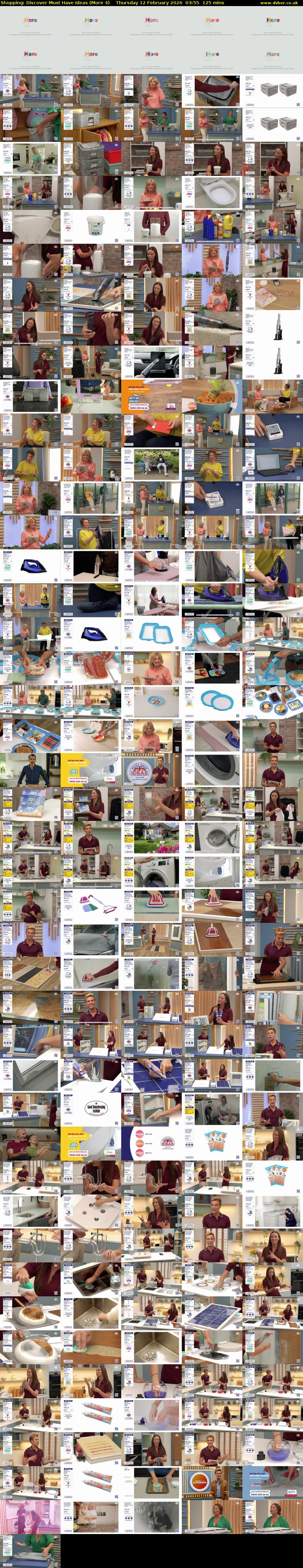 Shopping: Discover Must Have Ideas (More 4) Thursday 12 February 2026 03:55 - 06:00