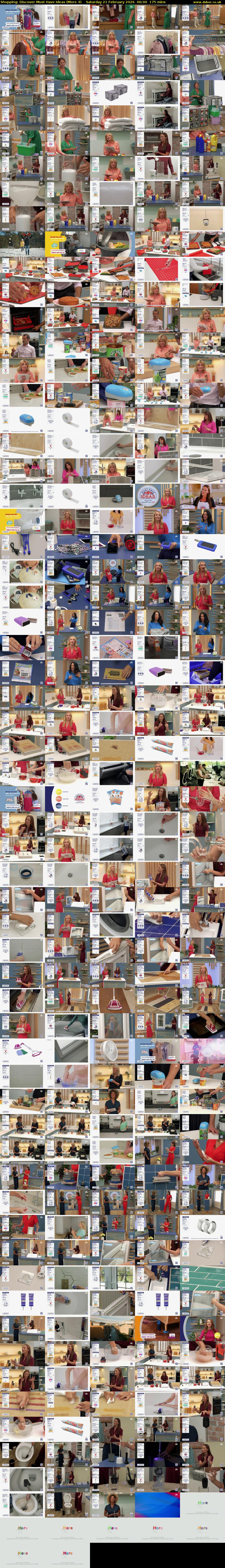 Shopping: Discover Must Have Ideas (More 4) Saturday 21 February 2026 06:00 - 08:55