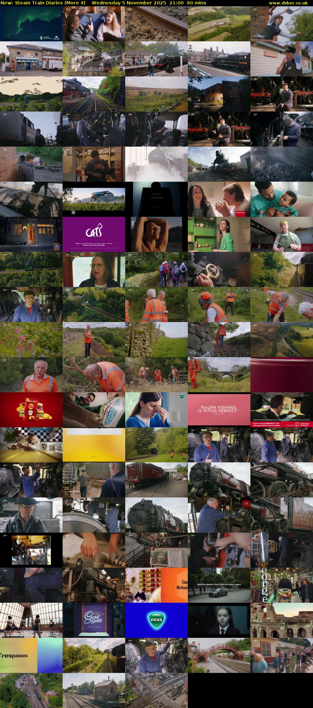 Steam Train Diaries (More 4) Wednesday 5 November 2025 21:00 - 22:00